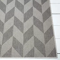 Nicole Miller Patio Country Calla Geometric Loomed Rectangular Outdoor Area Rug