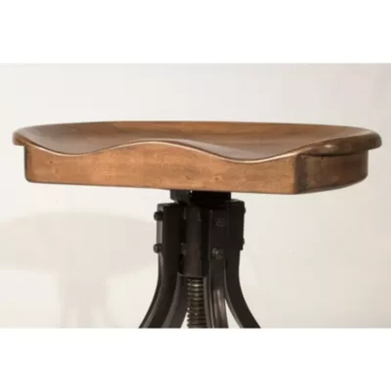 Worland Adjustable Swivel Backless Stool