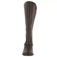 Easy Street Womens Jewel Stacked Heel Riding Boots