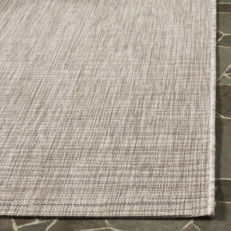 Safavieh Courtyard Collection Dallas Stripe Indoor/Outdoor Square Area Rug