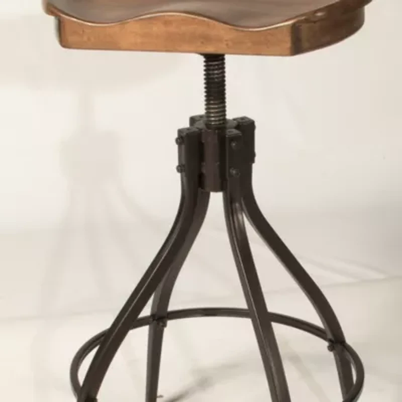 Worland Adjustable Swivel Backless Stool