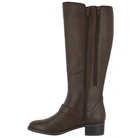 Easy Street Womens Jewel Stacked Heel Riding Boots