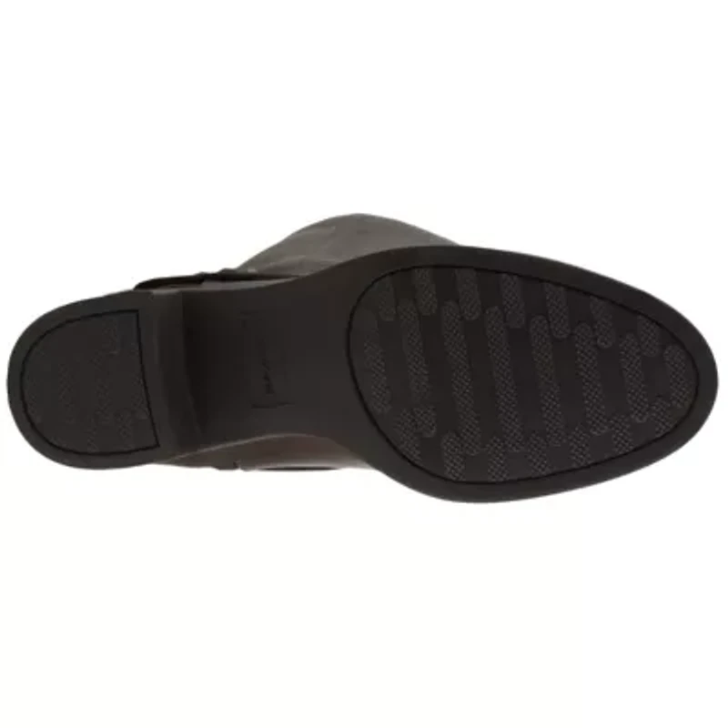 Easy Street Womens Jewel Stacked Heel Riding Boots