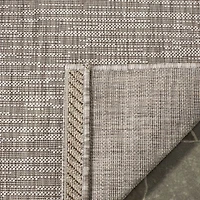 Safavieh Courtyard Collection Dallas Stripe Indoor/Outdoor Square Area Rug