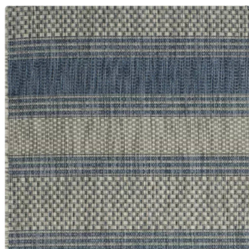 Safavieh Courtyard Collection Jessy Stripe Indoor/Outdoor Runner Rug