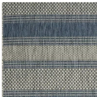 Safavieh Courtyard Collection Jessy Stripe Indoor/Outdoor Runner Rug