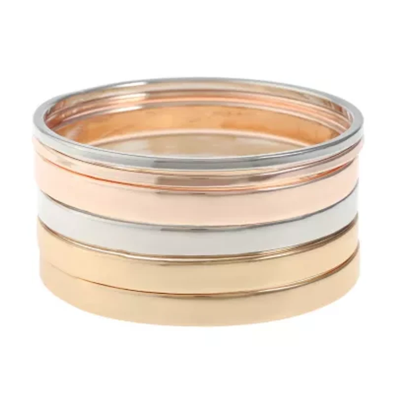 Liz Claiborne Tri Tone Womens 6-pc. Bracelet Set