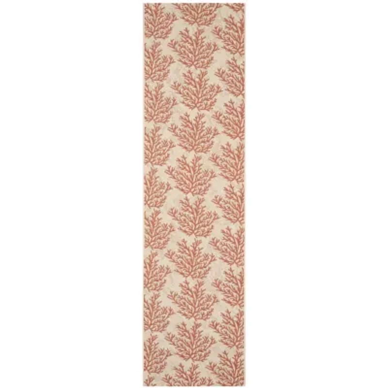 Safavieh Courtyard Collection Omar Floral Indoor/Outdoor Runner Rug