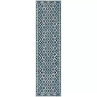 Safavieh Courtyard Collection Trent Geometric Indoor/Outdoor Runner Rug