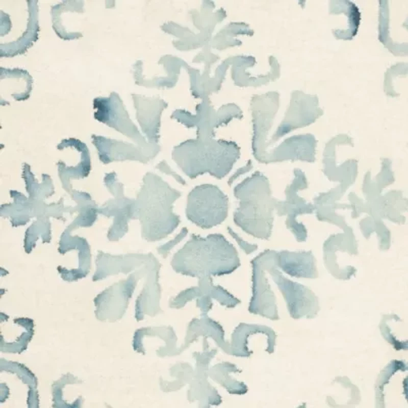 Safavieh Dip Dye Collection Durward Floral Round Area Rug