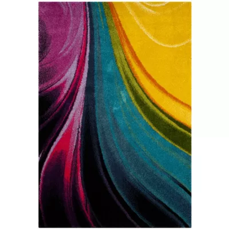 Safavieh Teague Abstract Shag Rectangular Rugs