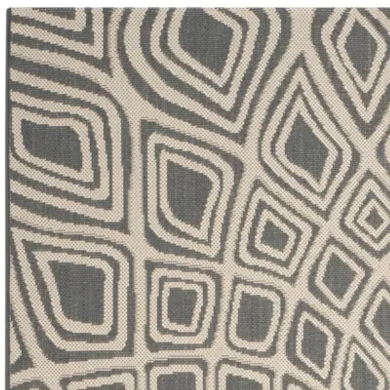 Safavieh Courtyard Collection Jacinth Geometric Indoor/Outdoor Runner Rug