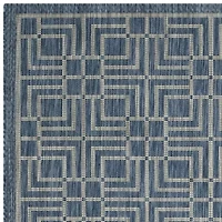 Safavieh Courtyard Collection Adelaide Geometric Indoor/Outdoor Runner Rug