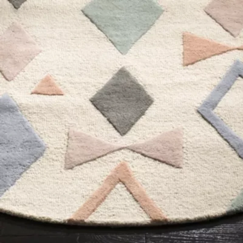 Safavieh Kids Collection Myron Geometric Round Area Rug