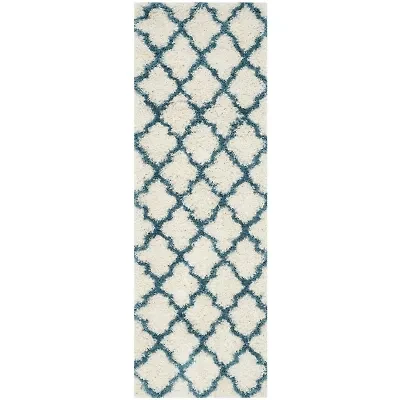 Safavieh Shag Kids Collection Crofton Geometric Runner Rug