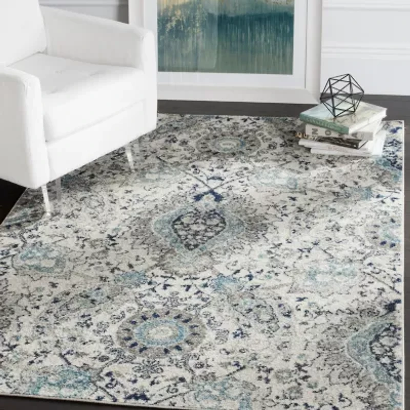 Safavieh Madison Collection Baldric Floral Square Area Rug