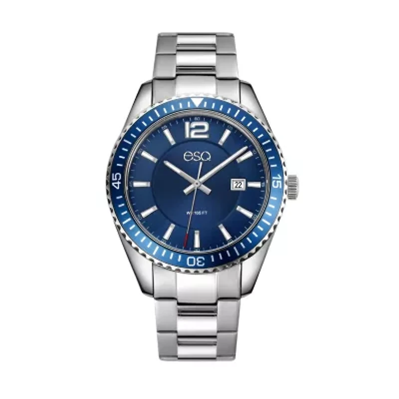 Esq Mens Silver Tone Stainless Steel Bracelet Watch 37esq016001a