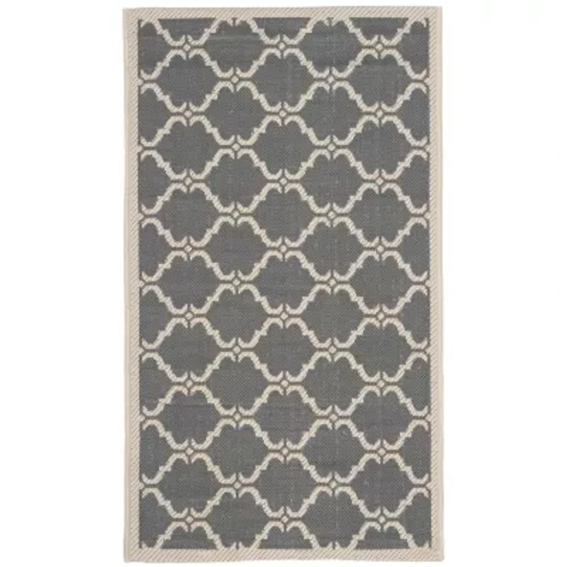 Safavieh Courtyard Collection Jobeth Geometric Indoor/Outdoor Area Rug