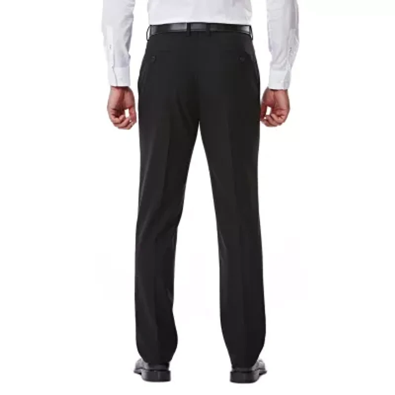 Haggar JMH 4 Way Stretch Mens Fabric Slim Fit Flat Front Suit Pant