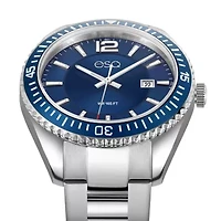 Esq Mens Silver Tone Stainless Steel Bracelet Watch 37esq016001a