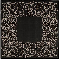 Safavieh Courtyard Collection Kiaran Floral Indoor/Outdoor Square Area Rug