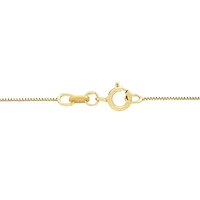 Womens 14K Gold 16 Inch Box Chain Necklace