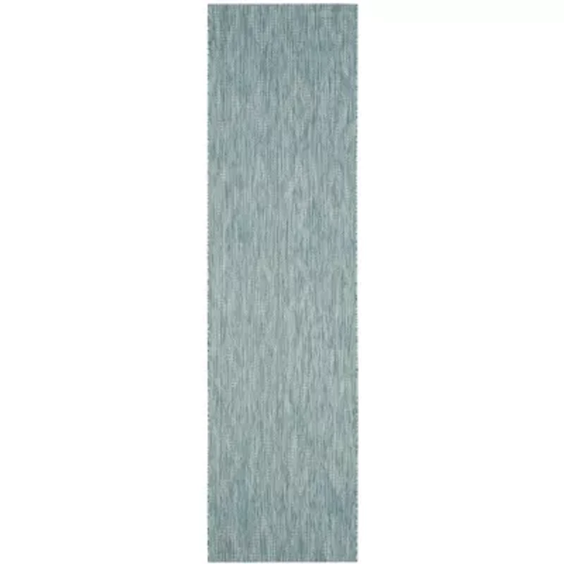 Safavieh Courtyard Collection Elisa Geometric Indoor/Outdoor Runner Rug