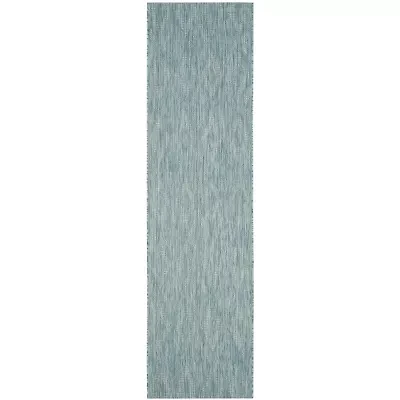 Safavieh Courtyard Collection Elisa Geometric Indoor/Outdoor Runner Rug