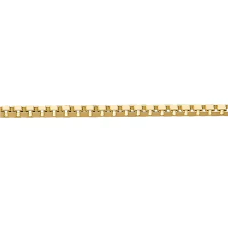 Box Chain, 14K Gold 22" .75mm Venetian
