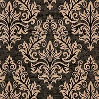 Safavieh Courtyard Collection Domhnall Floral Indoor/Outdoor Round Area Rug