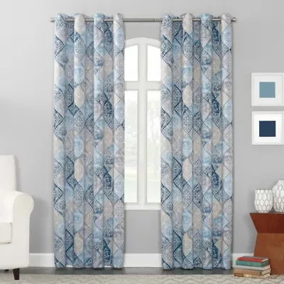 Sun Zero Dacona Grommet Top Energy Saving Light-Filtering Single Curtain Panel