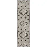 Safavieh Courtyard Collection Ambrose Geometric Indoor/Outdoor Runner Rug