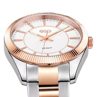 Esq Mens Two Tone Stainless Steel Bracelet Watch 37esq015501a