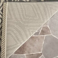 Safavieh Courtyard Collection Jacinth Geometric Indoor/Outdoor Runner Rug