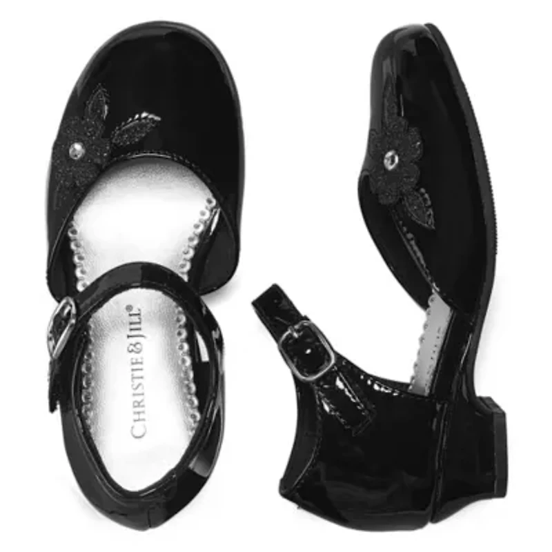 Christie & Jill Lil Heaven Toddler Girls Round Mary Jane Shoes