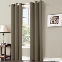 Sun Zero Evan Grommet Top Energy Saving Blackout Single Curtain Panel