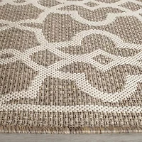 Safavieh Courtyard Collection Ariana Oriental Indoor/Outdoor Runner Rug