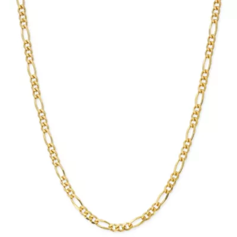 Made in Italy Womens 24K Gold Over Silver Inch Link Necklace