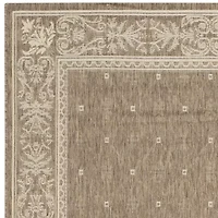 Safavieh Courtyard Collection Oakley Oriental Indoor/Outdoor Square Area Rug