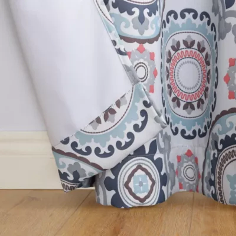 Sun Zero Nepal Grommet Top Energy Saving Blackout Single Curtain Panel