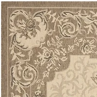 Safavieh Courtyard Collection Dorothea Oriental Indoor/Outdoor Runner Rug