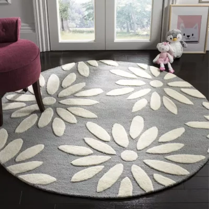 Safavieh Kids Collection Maras Floral Round Area Rug