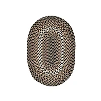 Better Trends Woodbridge Banded Braided Reversible Indoor Oval Accent Rug