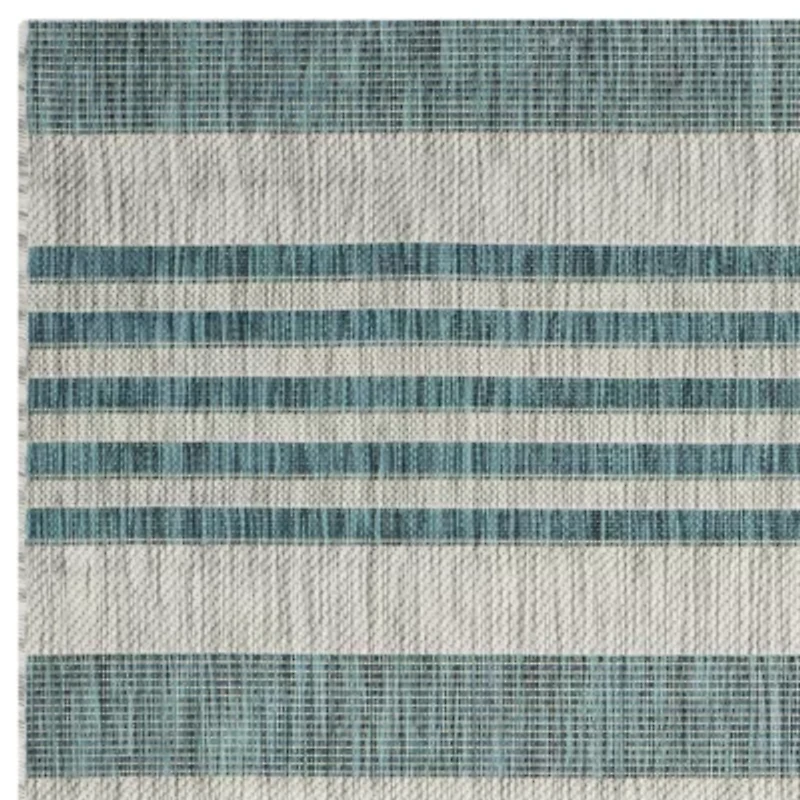 Safavieh Courtyard Collection Major Stripe Indoor/Outdoor Square Area Rug