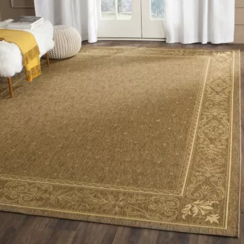 Safavieh Courtyard Collection Oakley Oriental Indoor/Outdoor Square Area Rug
