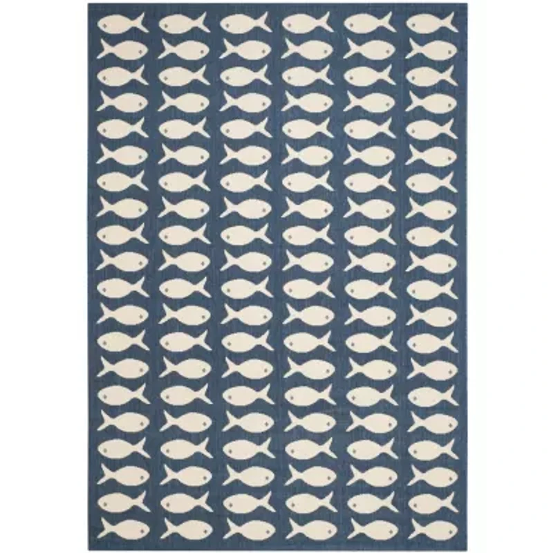 Safavieh Courtyard Collection Alfred Geometric Indoor/Outdoor Area Rug