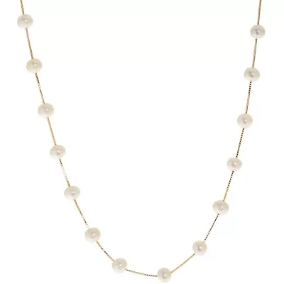 Womens White 17 Inch Strand Necklace
