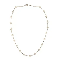 Womens White 17 Inch Strand Necklace