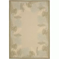 Safavieh Courtyard Collection Juliet Floral Indoor/Outdoor Area Rug