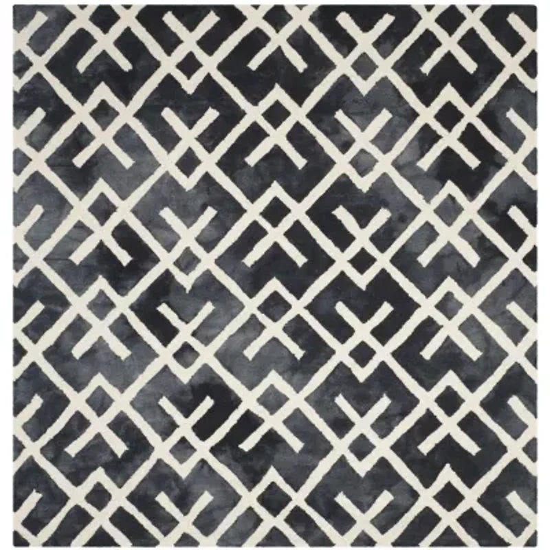 Safavieh Dip Dye Collection Earleen Geometric Square Area Rug
